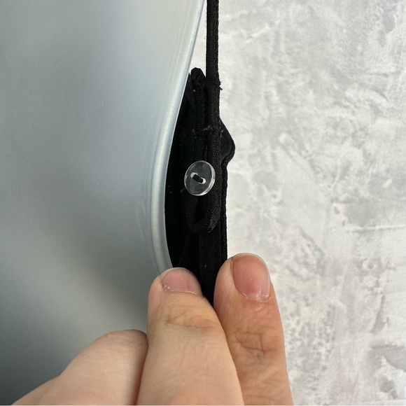 NBD Slip Dress Womens Medium Black Lace Trim Maxi Satin Revolve Whimsygoth - Picture 9 of 15